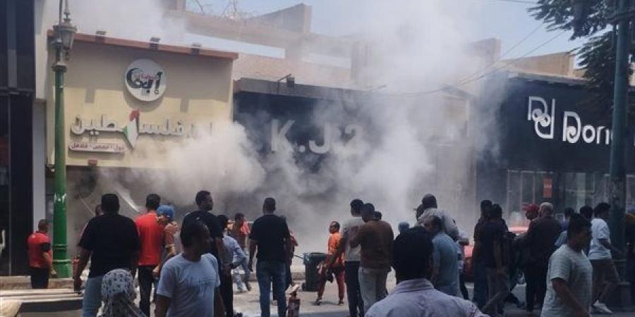 حريق داخل مطعم شهير بشارع طه حسين في المنيا
