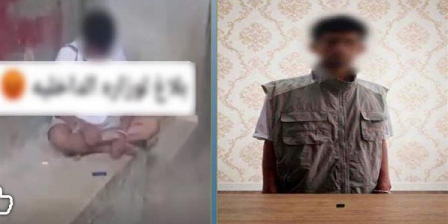 فيديو صادم يقود لضبط ترزي يتعاطى المخدرات أمام منزل بكرداسة