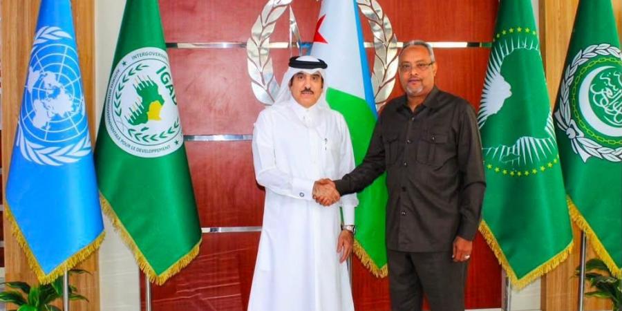وزير الخارجية في جيبوتي يجتمع مع سفير قطر