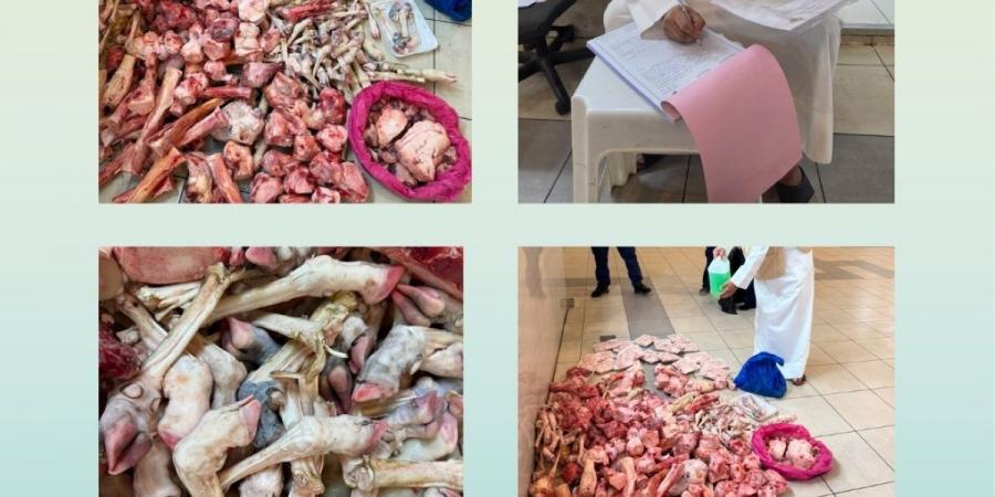 هيئة الغذاء: إتلاف 100 كيلوغرام لحوم مجهولة المصدر