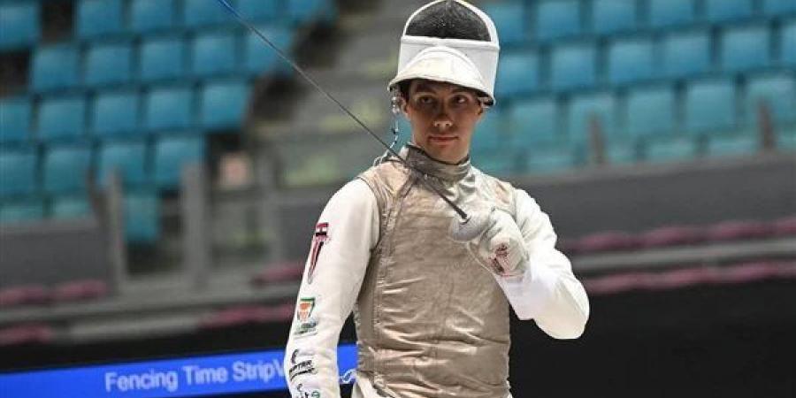 محمد حمزة يتوج بذهبية سلاح الشيش بدورة ألعاب البحر المتوسط